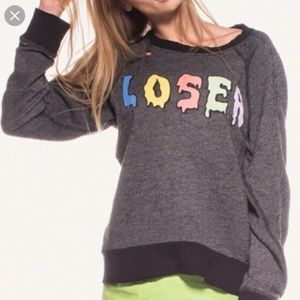 Large WILDFOX Sweatshirt distressed pullover